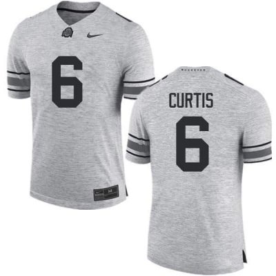 NCAA Ohio State Buckeyes Men's #6 Kory Curtis Gray Nike Football College Jersey KSW2045HG